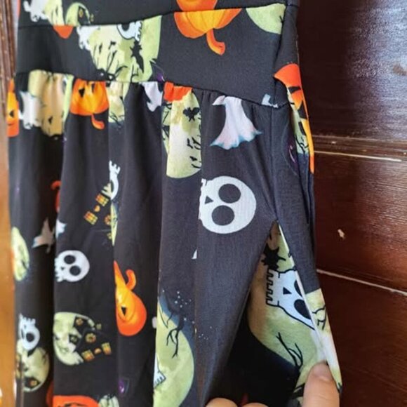 Missjoy Halloween Vintage Tea Rockabilly Sleeveless Jack O’Lantern Dress M Retro - Picture 8 of 11